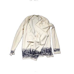 Lucky Brand Open Sweatshirt - Navy Stitching - S